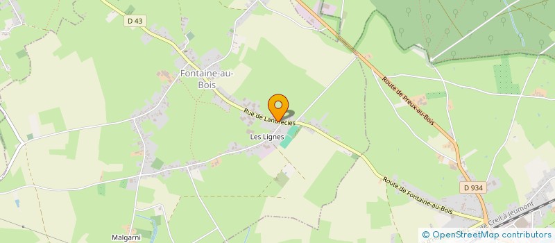 localisation de l'entreprise LAUCHAR à FONTAINE-AU-BOIS