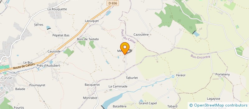 localisation de l'entreprise LAUCLAJB  BON-ENCONTRE