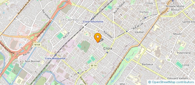 localisation de l'entreprise LAUCOBA 59170 à CROIX