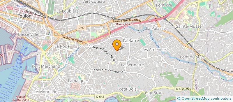 localisation de l'entreprise LAUCOLISA  TOULON