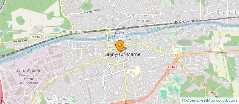 localisation de l'entreprise LAUCYL à LAGNY-SUR-MARNE