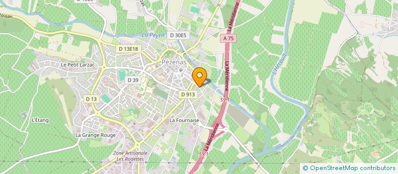 localisation de l'entreprise LAUDA PRODUCTION  PEZENAS