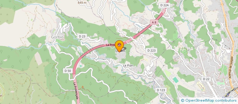 localisation de l'entreprise LAUDAMICA SCI  GORBIO