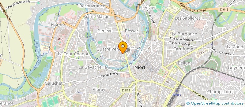 localisation de l'entreprise LAUDAN à NIORT