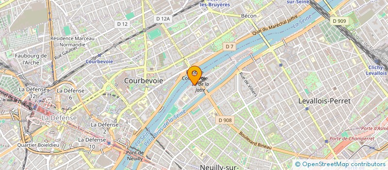 localisation de l'entreprise LAUDATE TOURISME à NEUILLY-SUR-SEINE