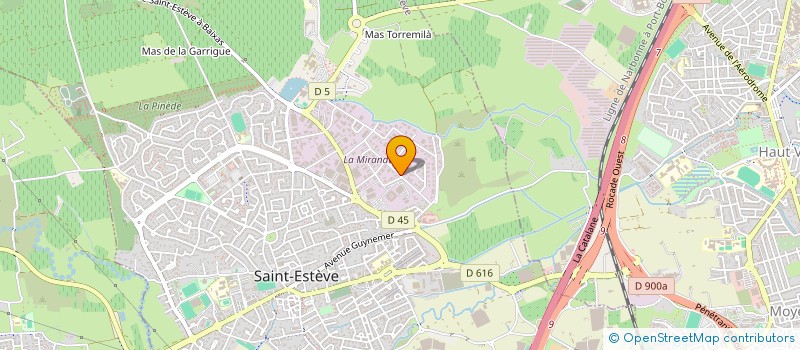 localisation de l'entreprise LAUDATI  SAINT-ESTEVE