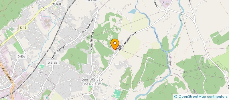 localisation de l'entreprise LAUDATO ME  SAINT-PRIVAT-DES-VIEUX