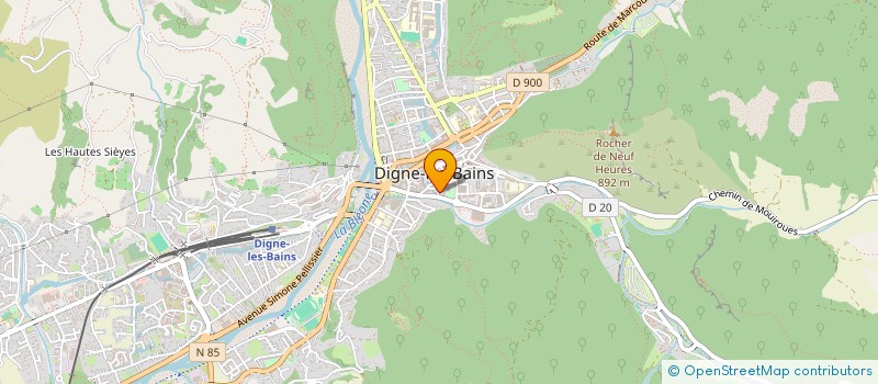 localisation de l'entreprise LAUDE PIERRE à DIGNE-LES-BAINS