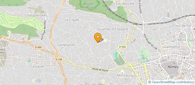 localisation de l'entreprise LAUDEL  NIMES