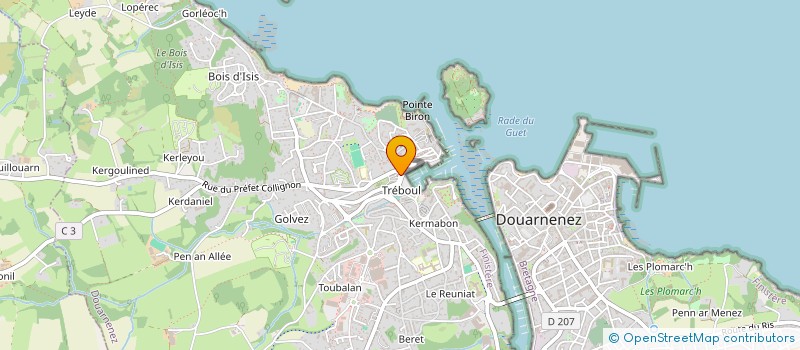 localisation de l'entreprise LAUDEL à DOUARNENEZ
