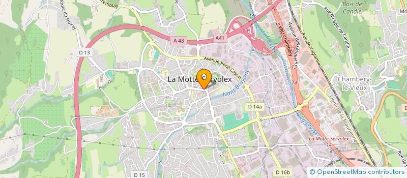 localisation de l'entreprise LAUDEL SARL à LA MOTTE-SERVOLEX