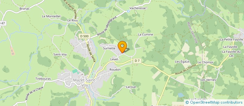 localisation de l'entreprise LAUDEN CHAMBON  MAZET-SAINT-VOY