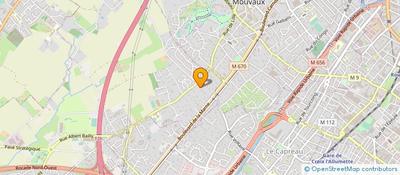 localisation de l'entreprise LAUDERESSE à MARCQ-EN-BARŒUL