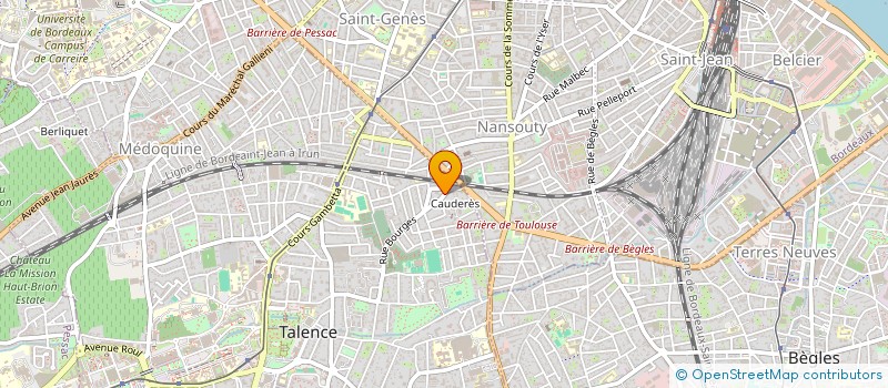 localisation de l'entreprise LAUDERIC  TALENCE