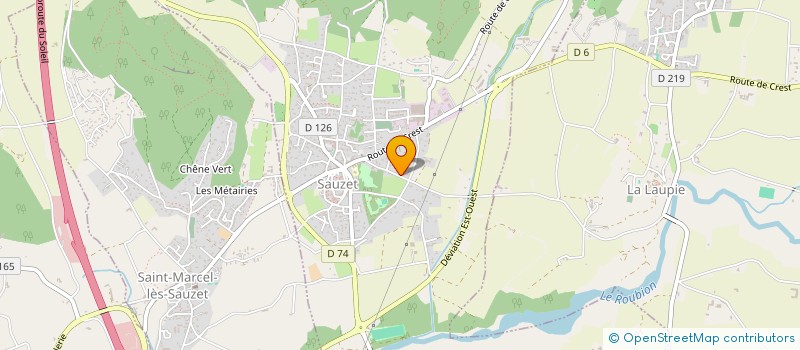 localisation de l'entreprise LAUDI à SAUZET