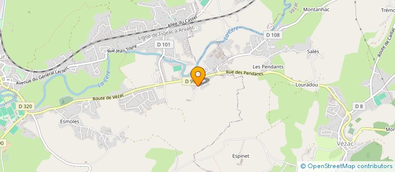 localisation de l'entreprise LAUDIMONT à ARPAJON-SUR-CERE