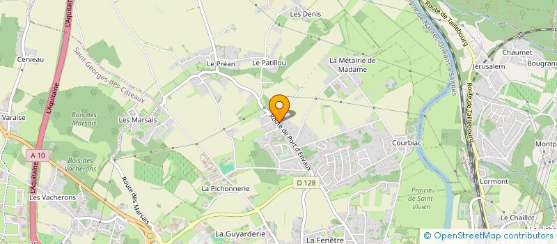 localisation de l'entreprise LAUDINE  SAINTES