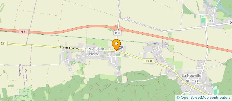 localisation de l'entreprise LAUDINE RESTAURATION  LA RUE-SAINT-PIERRE