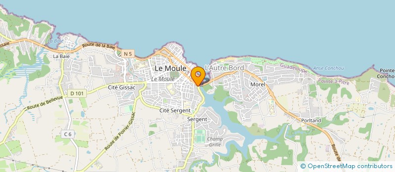 localisation de l'entreprise LAUDOHANNE à LE MOULE