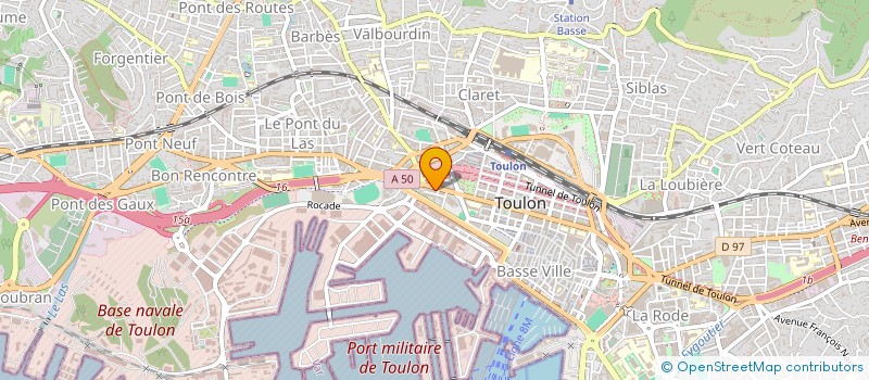 localisation de l'entreprise LAUDRAN  TOULON