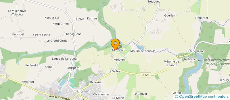 localisation de l'entreprise LAUDRIN à BIGNAN