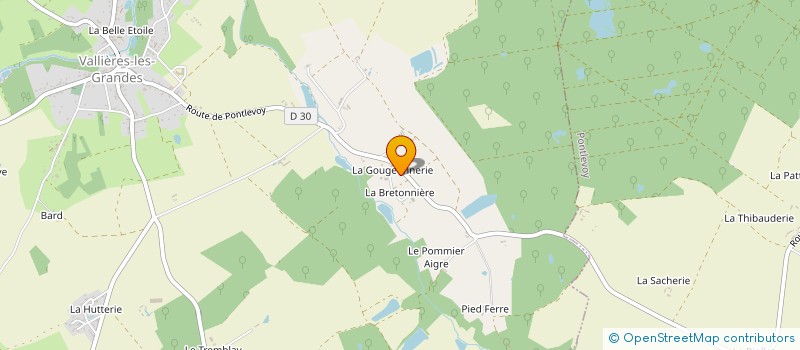 localisation de l'entreprise LAUE JEAN-JACQUES à VALLIERES-LES-GRANDES