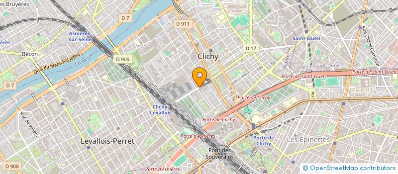 localisation de l'entreprise LAUED à CLICHY