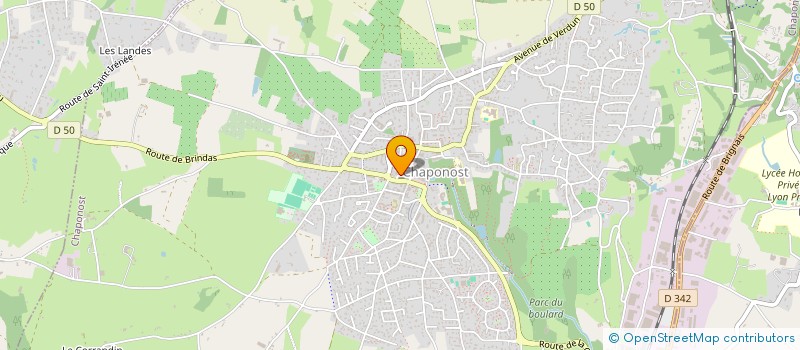 localisation de l'entreprise LAUFERON OPTIQUE à CHAPONOST