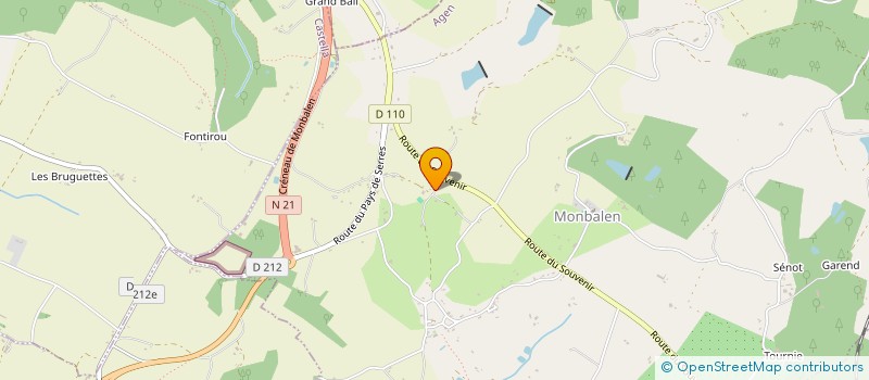 localisation de l'entreprise LAUFLO  MONBALEN