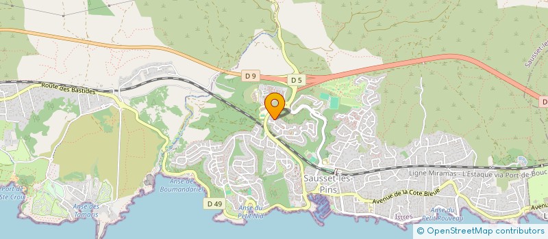 localisation de l'entreprise LAUFRAN  SAUSSET-LES-PINS