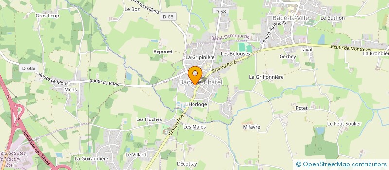 localisation de l'entreprise LAUFRE & CO  BAGE-LE-CHATEL