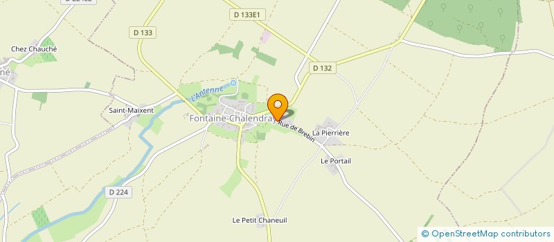 localisation de l'entreprise LAUGA FINANCIERE à FONTAINE-CHALENDRAY