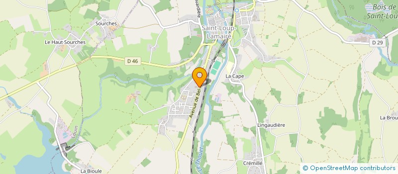 localisation de l'entreprise LAUGAU à SAINT-LOUP-LAMAIRE