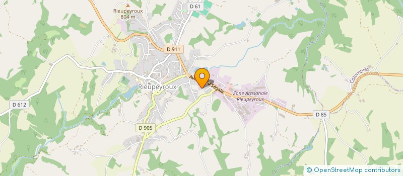 localisation de l'entreprise LAUGAZIA  RIEUPEYROUX