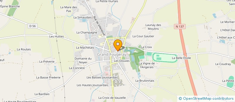 localisation de l'entreprise LAUGER  GRAND-FOUGERAY