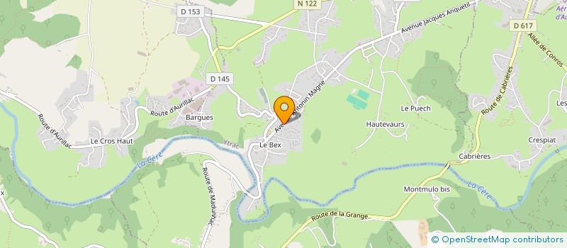 localisation de l'entreprise LAUGER DU BEX à YTRAC