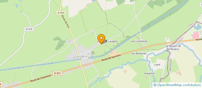 localisation de l'entreprise LAUGERE TRADITIONS à CHARENTON-DU-CHER