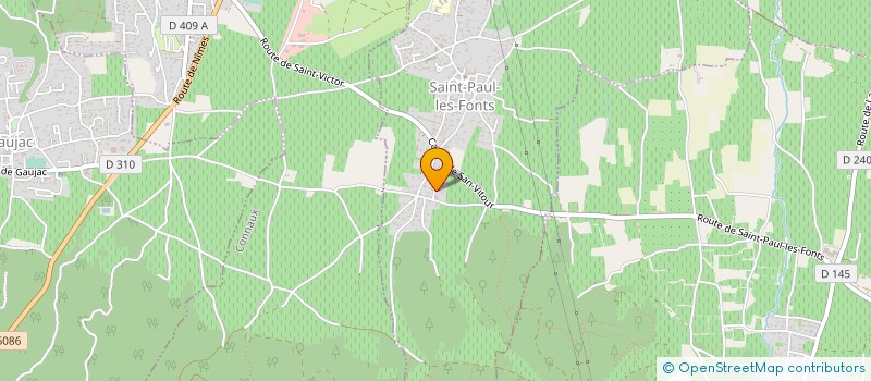 localisation de l'entreprise LAUGIER ELECTRICITE  SAINT-PAUL-LES-FONTS