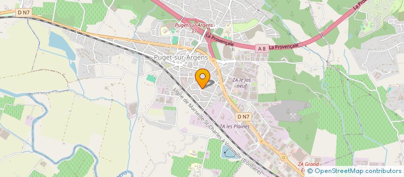 localisation de l'entreprise LAUGIER-GEOMER à PUGET-SUR-ARGENS