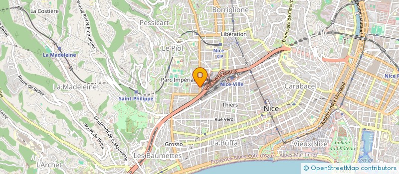 localisation de l'entreprise LAUGIER - PEY à NICE