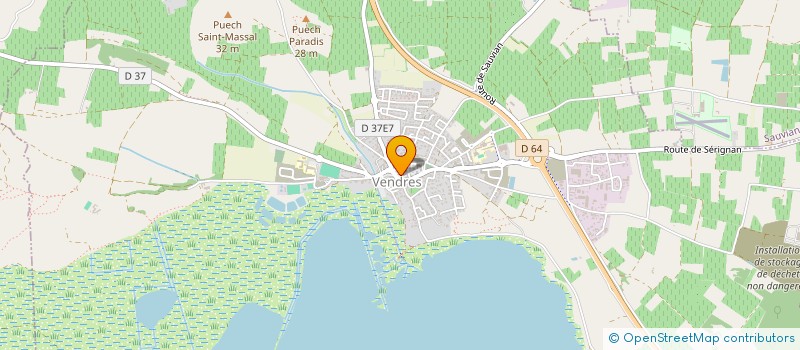 localisation de l'entreprise LAUGRE  VENDRES