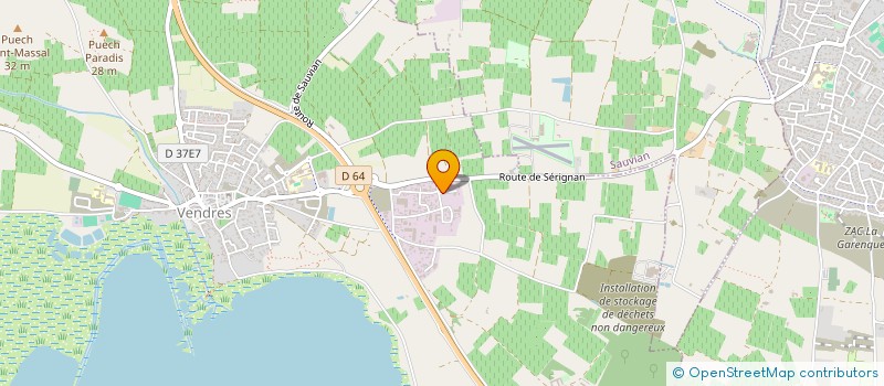 localisation de l'entreprise LAUHELO  VENDRES