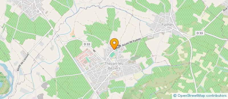 localisation de l'entreprise LAUJE MAVI  THEZAN-LES-BEZIERS