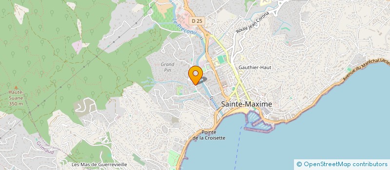 localisation de l'entreprise LAUJEAN à SAINTE-MAXIME