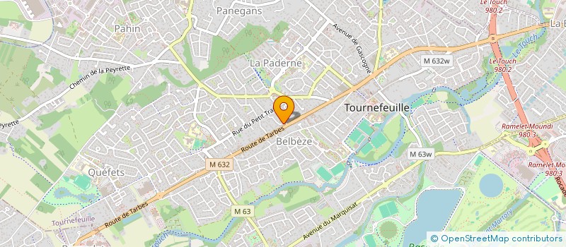 localisation de l'entreprise LAUJUGE  TOURNEFEUILLE