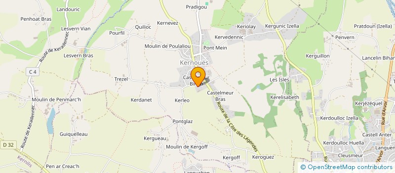 localisation de l'entreprise LAUJUTI  KERNOUES