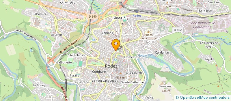 localisation de l'entreprise LAUJY à RODEZ