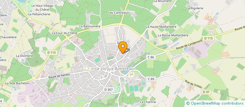 localisation de l'entreprise LAUL  LE LOROUX-BOTTEREAU