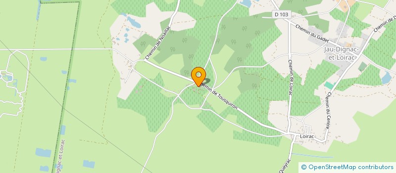 localisation de l'entreprise LAULAN DUCOS  JAU-DIGNAC-ET-LOIRAC
