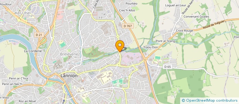 localisation de l'entreprise LAULANIE  LANNION